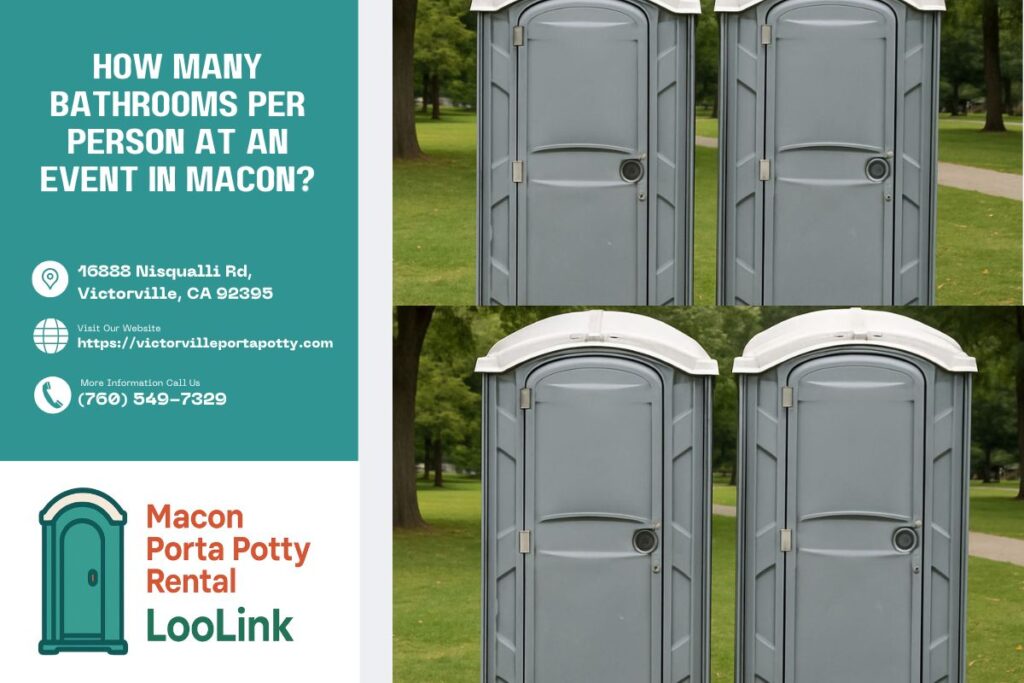 How Many Bathrooms Per Person At An Event in Macon